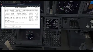 CDU Preflight Procedure - First Officer Boeing 737-800