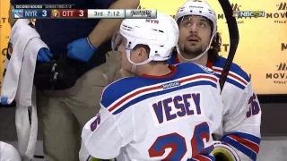 Rangers Vs. Senators Game 5 - Vesey's First Playoff Goal