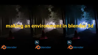 making an environment in blender 3d| 02 | Blender 3.5 | Photoshop | Wolf73