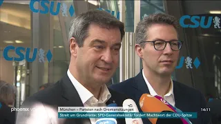 Statement von  Markus Söder (CSU) zur Vorstandssitzung am 04.11.19