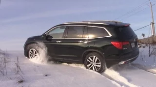 AWD TEST: Honda Pilot in SNOW and ICE!