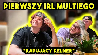 MULTI robi PIERWSZY RAZ STREAM IRL | JAZDA AUTEM, POGADANKI, RAPUJĄCY KELNER!