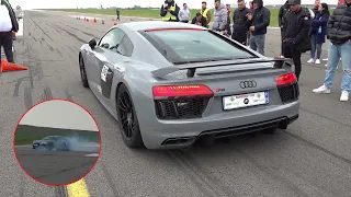 1000HP Audi R8 V10 Twin Turbo KSF - Start up, 0-350 KM/H Accelerations, Top Speed & SOUNDS!