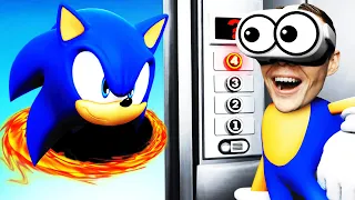 Becoming SONIC With VR ELEVATOR (Epic)