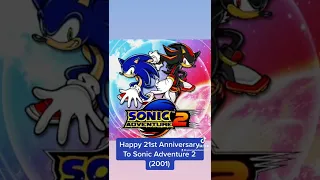 Happy 21st Anniversary To Sonic Adventure 2 (2001) #sonicadventure2 #segadreamcast #june192001