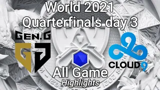 GEN vs C9 All Games Highlights | Worlds 2021 Quarterfinals Day 4