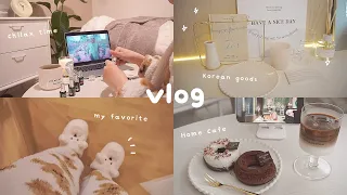 I finally opened the Korean goods that arrived. Japanese high school student vlog