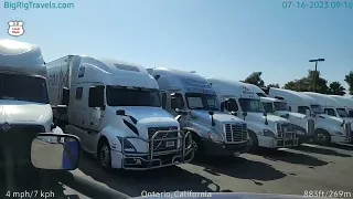 BigRigTravels LIVE | Rancho Cucamonga to near Mettler, CA (7/16/23 9:00 AM)