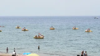 ✅THINGS TO DO IN LANZAROTE: PEDAL BOATING @ PLAYA GRANDE 🏖 PUERTO DEL CARMEN