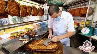 Open 3 hrs only! Michelin Award Roast Pork Belly Master #wongmeikee - Malaysia Street Food