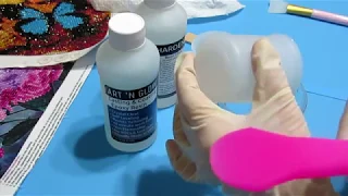Tutorial: How to do a resin pour on a diamond painting
