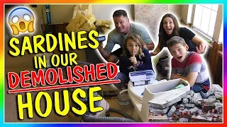 SARDINES IN OUR DEMOLISHED HOUSE! | HIDE AND SEEK | We Are The Davises