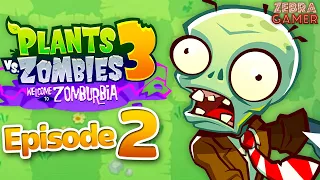 Plants vs. Zombies 3: Welcome to Zomburbia Gameplay Walkthrough Part 2 - Dave's Backyard! Saving Mo!