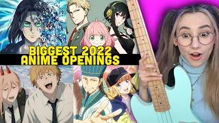 SINGER REACTS to BEST ANIME Openings of 2022 !!! Musician Reaction