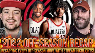 2022 Portland Trail Blazers Off-Season Recap | Covering Every Move with Stream Highlights Included!