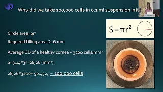 AIOC2024  GP13 Topic  Dr Antonova O Transplantation of native corneal endothelial cells in an in vit