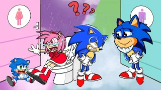 Sonic and Amy is so sad in toilet | Very Sad Story but Happy Ending || Zon Animation