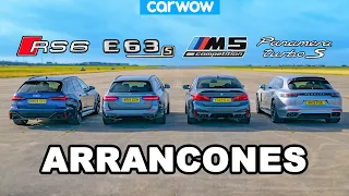 Audi RS6 v BMW M5 v AMG E63 v Porsche Panamera   VIDEO