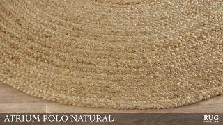 ATRIUM POLO ROUND JUTE RUG NATURAL