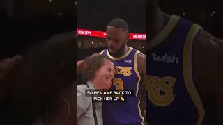 LeBron James Knocks Worker Over Then Helps Her