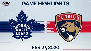 NHL Highlights | Maple Leafs vs. Panthers – Feb. 27, 2020