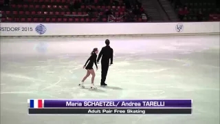 Maria SCHAETZEL / Andrea TARELLI - Oberstdorf 2015 - Adult Pairs