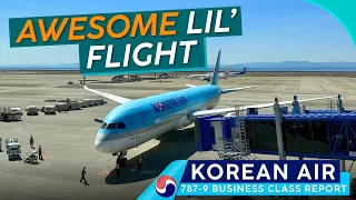 KOREAN AIR 787-9 Business Class 🇯🇵⇢🇰🇷【4K Trip Report Nagoya to Seoul 】Great Little Flight!