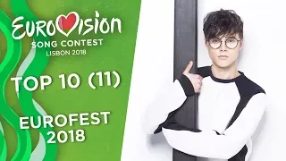 Eurovision 2018 (Eurofest 2018/Belarussian National Selection) - Top 10/11 [So far]