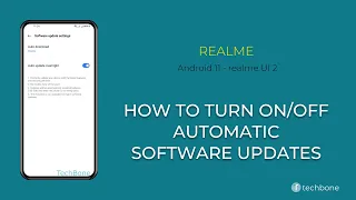 How to Turn On/Off Automatic Software Updates - realme [Android 11 - realme UI 2]