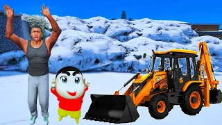 GTA V:🤯 FRANKLIN HOUSE FULL SNOW❄️🌨️ CLOUD🏔️ CLOSING SHIN-CHAN AND FRANKLIN CLEAN🥶#gtav#shinchan