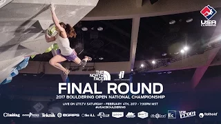 Final Round - 2017 Bouldering Open National Championship