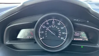 Mazda 3 2018 2.5L SkyAktiv расход топлива на трассе. 70-80-90-100-110-120 км/ч, круиз.