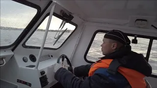 Скоростной алюминиевый катер-тримаран КС- ТРИМ 760Р