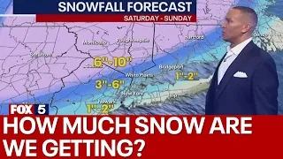 NYC weekend snow storm: How much is it going to snow in NY, NJ & CT? | Friday forecast