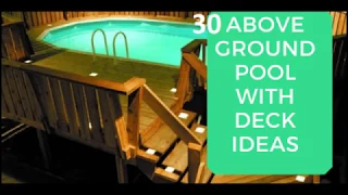 30 Amazing Above Ground Pool with Deck Ideas [Swimming Pool Idaes]