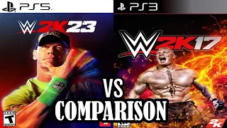 WWE 2K23 PS5 Vs WWE 2K17 PS3