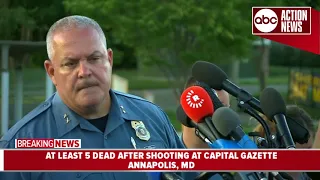 Officials give update on fatal shooting at Capital Gazette newspaper in Annapolis, MD