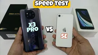 iPhone SE 2020 vs Poco X3 Pro Speed Test {A13 BIONIC Vs SD 860} - Paisa Barbaad?😲