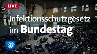 Bundestag debattiert über neues Infektionsschutzgesetz der Ampel-Parteien | via phoenix
