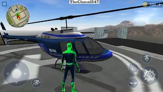 Spiderman Verde - Mundo Abierto - Luchando Contra el Crimen - Juegos Android