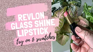REVLON Super Lustrous Glass Shine Lipstick - swatches and try on
