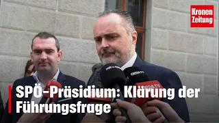 SPÖ-Präsidium: Klärung der Führungsfrage| krone.tv NEWS