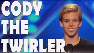 Cody The Twirler. 14y-old Awesome | America's Got Talent 2016 | Auditions | Episode 6