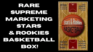 Rare Supreme Marketing Stars & Rookies Basketball Box! Awesome RC's Pulled!