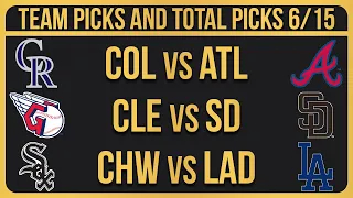 FREE MLB Picks Today 6/15/23 Baseball MLB Picks and Predictions