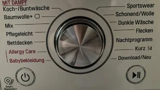 LG F14WM8TS2 Washer, Final spin 1400 rpm, without black door cover + slow motion included