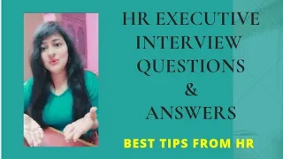 HR Executive Interview Questions & Answers | HR Operations & Generalist #hr #readytogetupdate