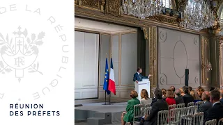 Discours du Président Emmanuel Macron aux Préfets.