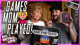 Five Retro Games MOM Played (ONE SHE ACTUALLY BEAT!) - My Retro Life