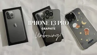 iPhone 13 Pro (Graphite) Unboxing + Accessories + ASMR